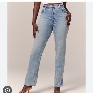 Abercrombie & Fitch the 90s straight ultra high rise jeans size 26 curve love